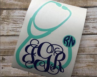 Nurse Stethoscope Decal | Nurse Decal | Doctor Decal | Nurse Yeti Decal | Doctor Yeti Decal | Nurse Car Decal | Doctor Car Decal