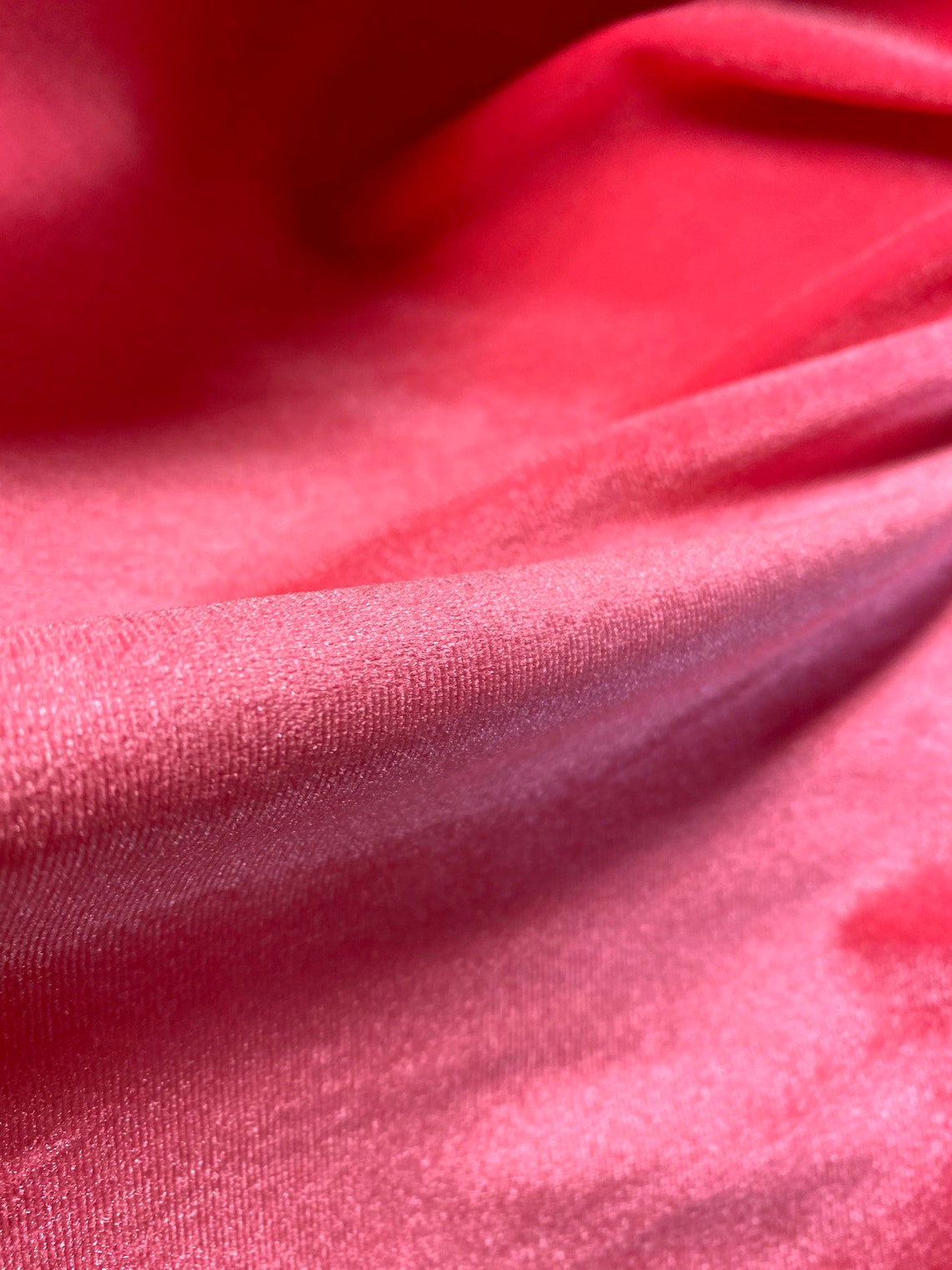Stretch Velvet Neon Hot Pink Polyester Spandex Lycra Fabric | Etsy