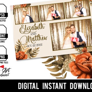 Modello perfetto per cabina fotografica per matrimoni autunnali, modello per cabina fotografica per matrimoni 4x6
