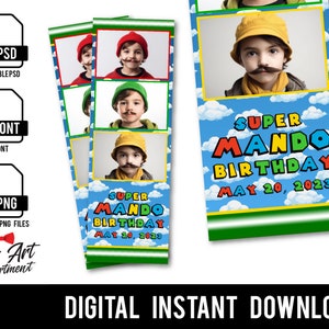 Super Template Bros Photo Booth Template 2x6