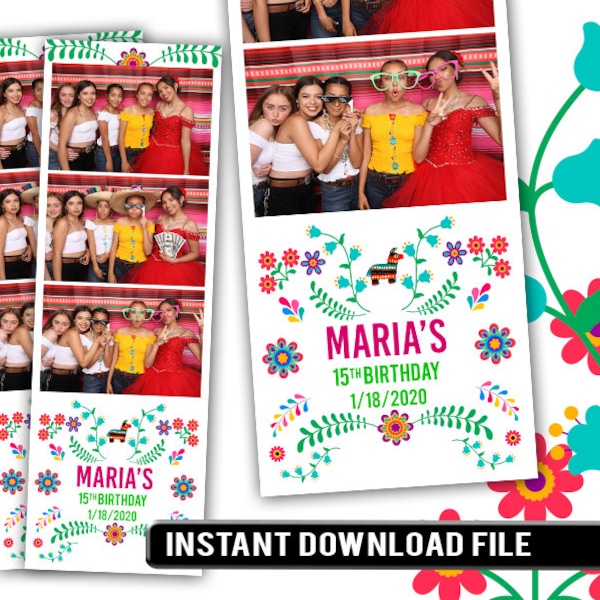 Photo Booth Template: Mexican Theme