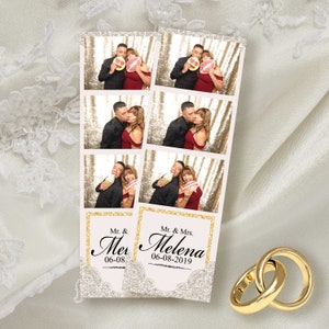 Photo Booth Template: Wedding Floral Lace