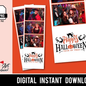 Moderne Minimalistische Halloween Party Foto stand 2x6 Vorlage