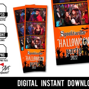 Eine sehr gruselige Halloween Party Fotobude 2x6 Vorlage