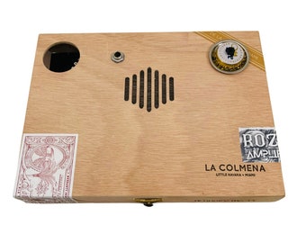 Amplifiable Cajon Cigar Box Drum Hand Drum Travel Cajon Small Drum With Pickup Acoustic-Electric Hand Percussion by Rozegrave