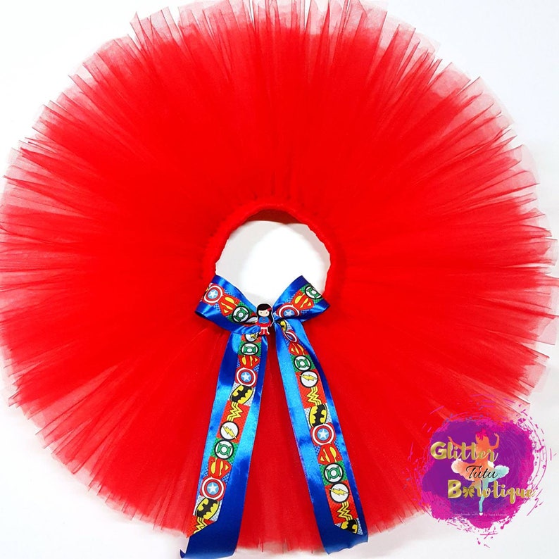 6Years Old Superhero Birthday Outfit Birthday Costume Birthday Dress DCComics Supergirl Red Tutu Skirt with Superman Top Set for 1Year