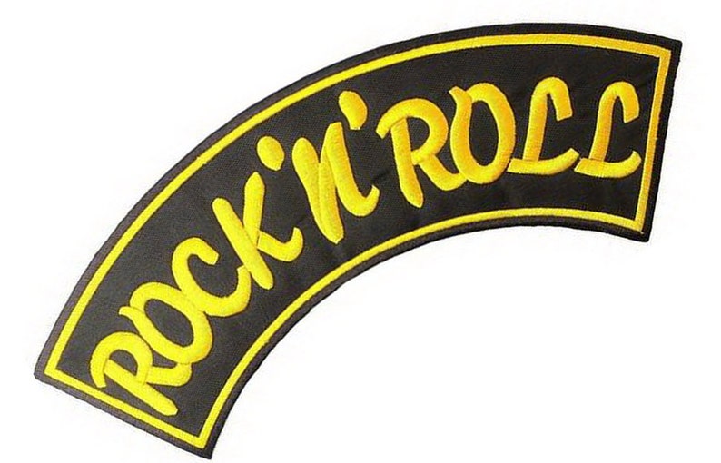 Rock N Roll Embroidered Giant XL Vest Rocker Back Patch Backpatch 13