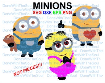 Girl Minion Svg Etsy