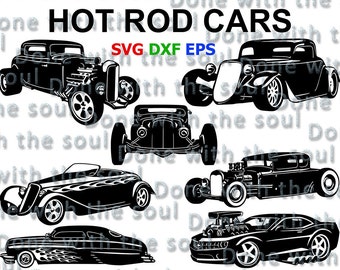 hot rod cars svg vector files etsy