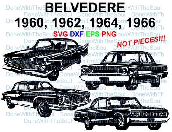 Download 1960 1962 1964 1966 Belvedere Svg Classic Car Car Vector
