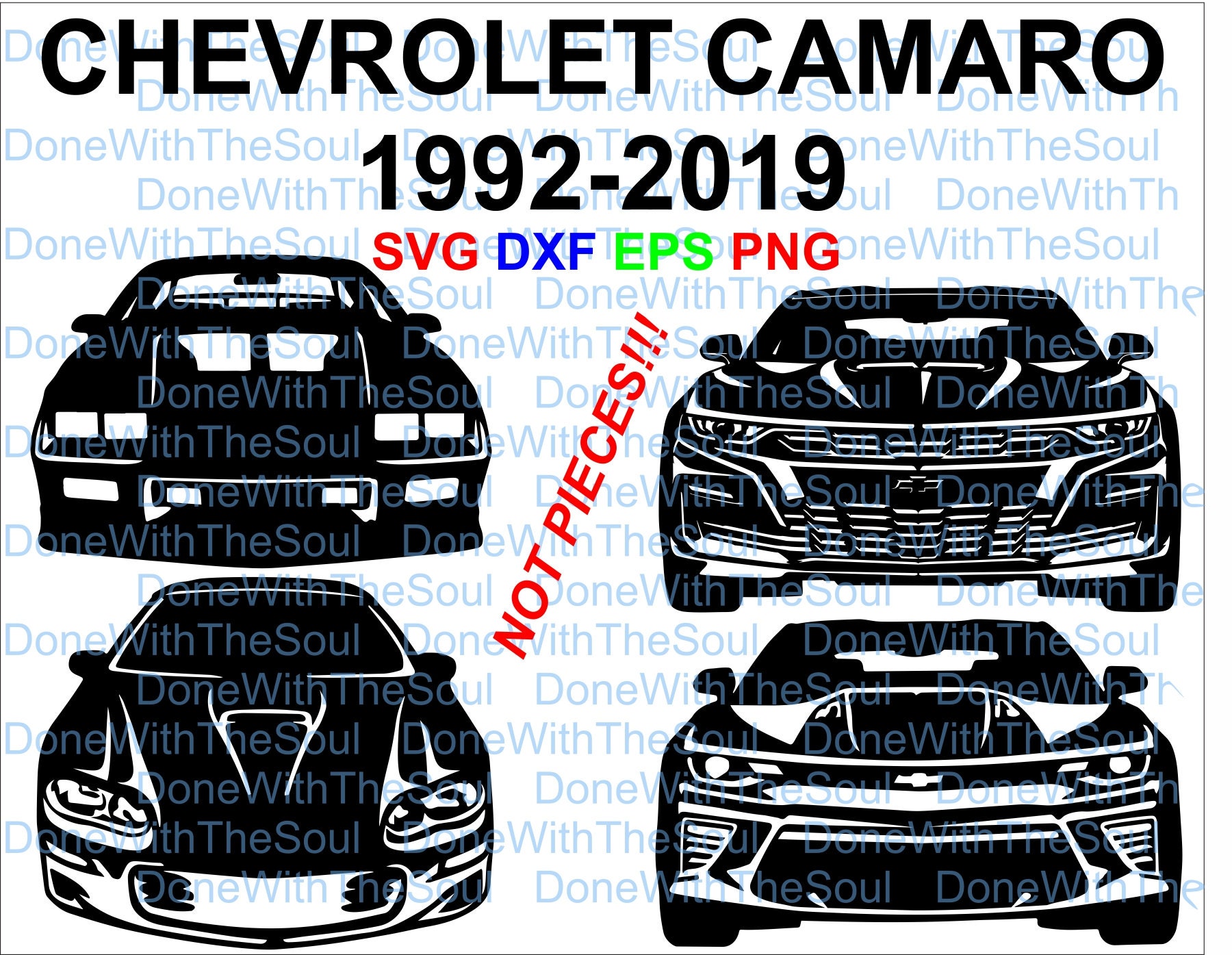 Chevrolet camaro 1992 2019 Camaro vector Chevrolet | Etsy