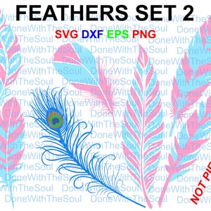 Pióro zestaw 2-kolor warstwowy-pióro svg-pióro clipart-pióro cięte pliki-pióro wektor-plik cyfrowy-pliki cięte-Svg eps dxf