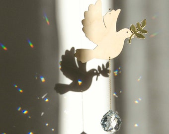 SUNCATCHER - dove - wood