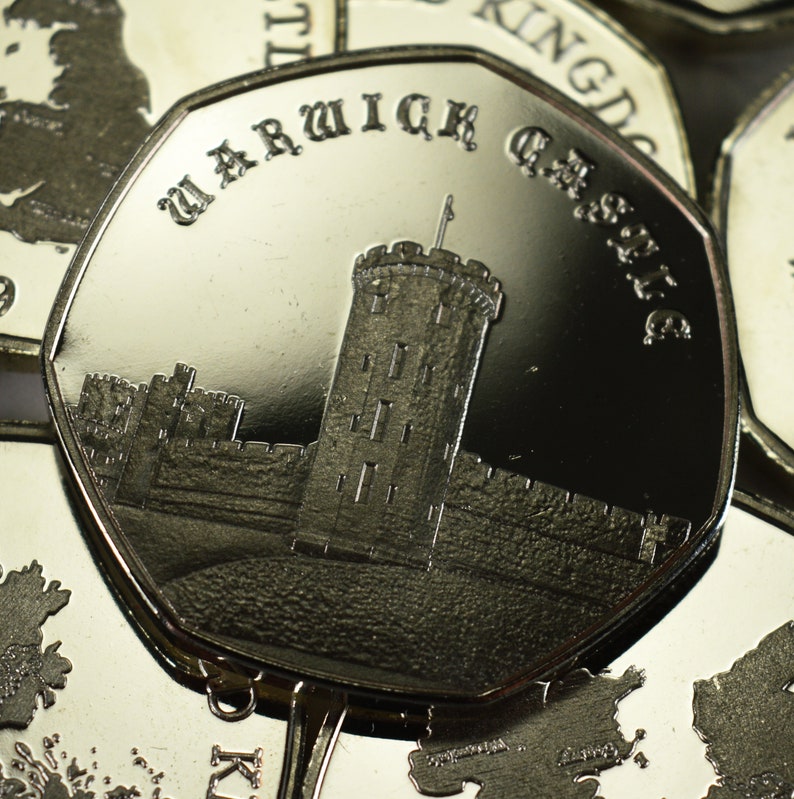 Warwick Castle Silver Commemorative Coin Albums50p Collectors NEW 2019 Series