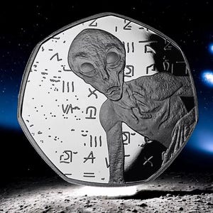 Extremely Rare .999 &#39;TRITANIUM&#39; Alien Coin/Artefact. Area 51. Spacecraft/UFO Sightings/Mystery
