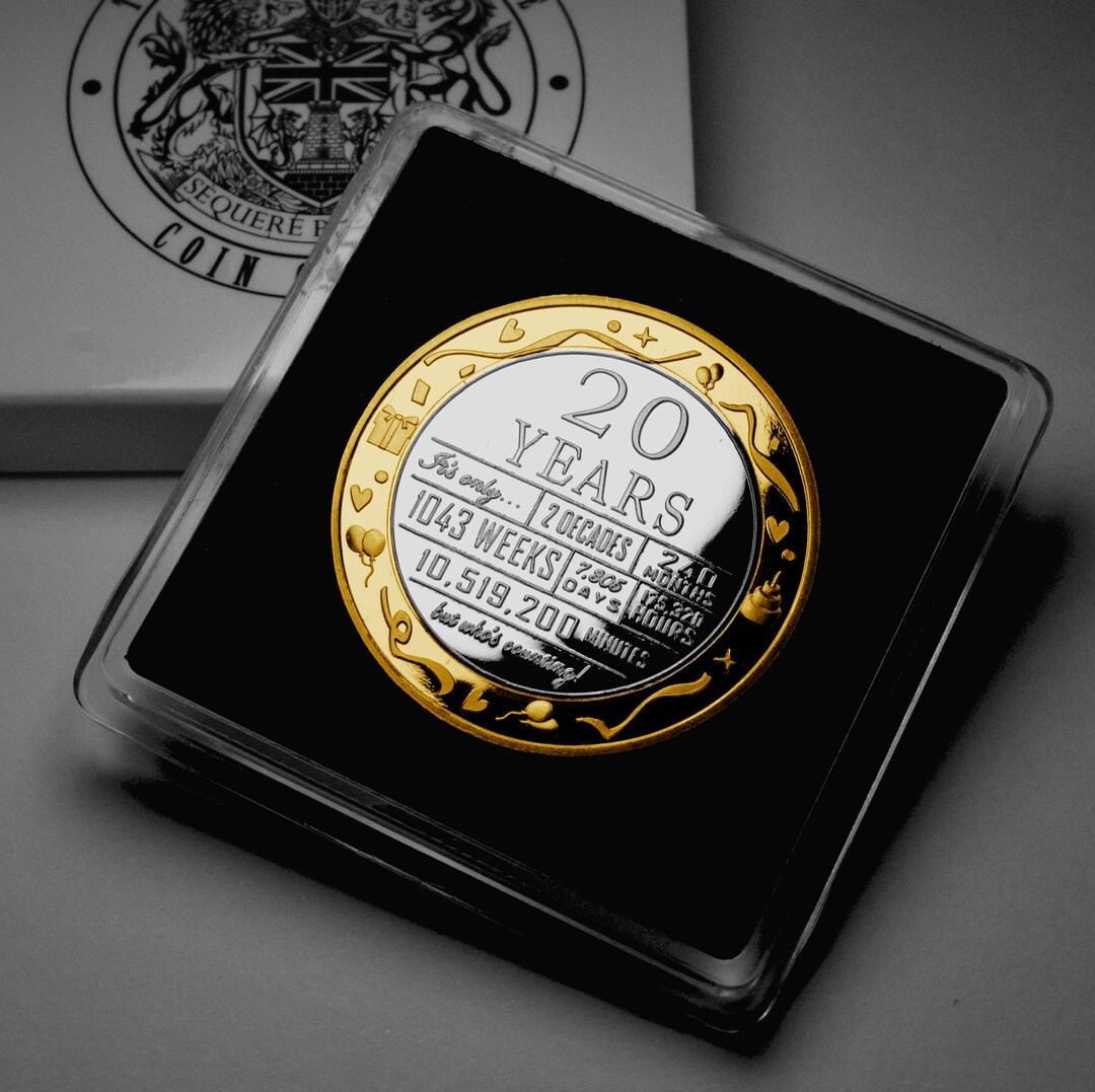 thumbnail image 2 of 80th Birthday Dual Metal Silver & 24ct Gold Commemorative Coin – Display Case Included 2 of 4