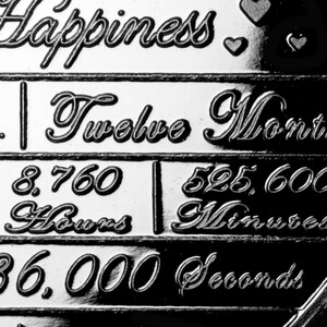 999 Silber Geschenk Jubiläum 25. Hochzeitstag Gedenkmünze Aus