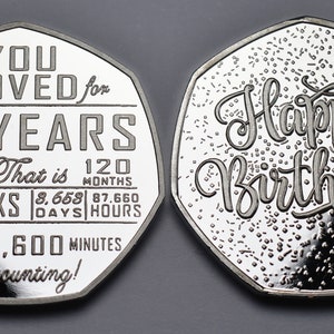10th Birthday Silver Commemorative. Gift/Present Congratulations/Party/Celebration/Ideas Celebrating 10 Years Son/Daughter/Grandson image 7