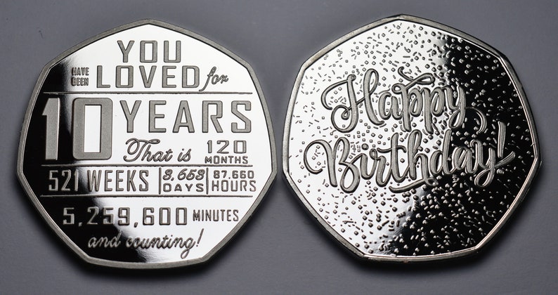 10th Birthday Silver Commemorative. Gift/Present Congratulations/Party/Celebration/Ideas Celebrating 10 Years Son/Daughter/Grandson image 7