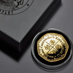 KING CHARLES III 24ct Gold Coronation Commemorative in Presentation Box. 6th May 2023. His Majesty. Royal Family, Crown, Monarch, William