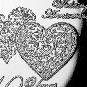 For You On Our 10th TIN WEDDING ANNIVERSARY Silver Commemorative. Gift/Presentation Case. Husband/Wife/Partner/Present. 10 Years Together. image 6
