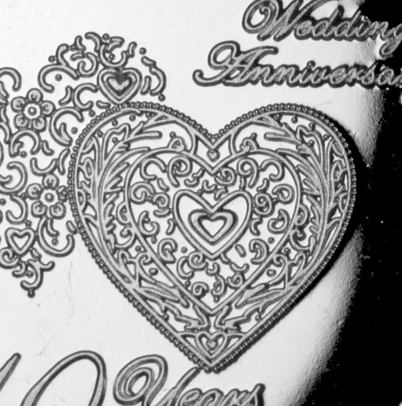 For You On Our 10th TIN WEDDING ANNIVERSARY Silver Commemorative. Gift/Presentation Case. Husband/Wife/Partner/Present. 10 Years Together. image 6
