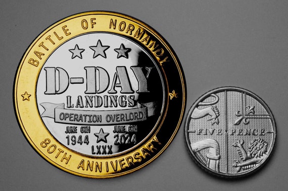 D-DAY 上陸作戦 80 周年記念および 1939-1945 スター メダル セット 賞