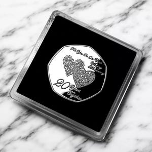 Para ti EN NUESTRO 20.º aniversario de bodas en China. Estuche de regalo. Regalo/presente/ficha de 20 años juntos para marido/mujer/pareja