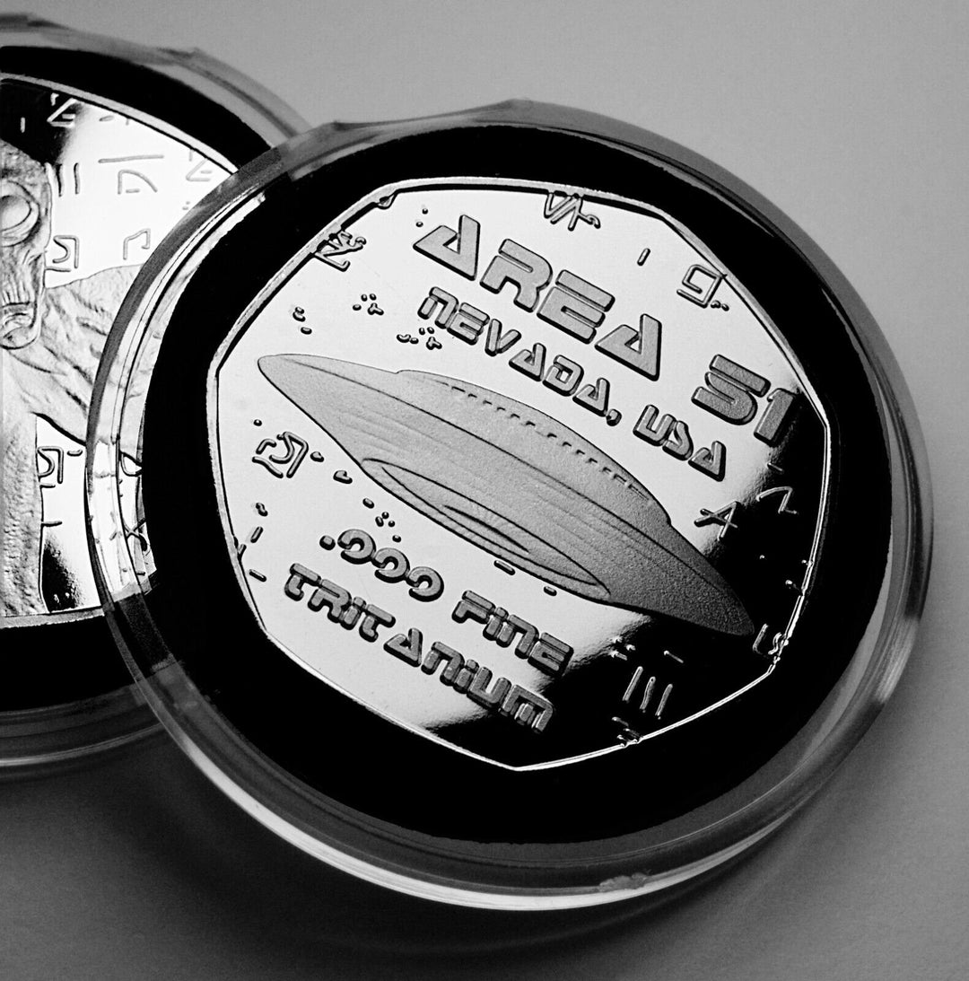 Extremely Rare .999 'TRITANIUM' Alien Coin/artefact in Capsule