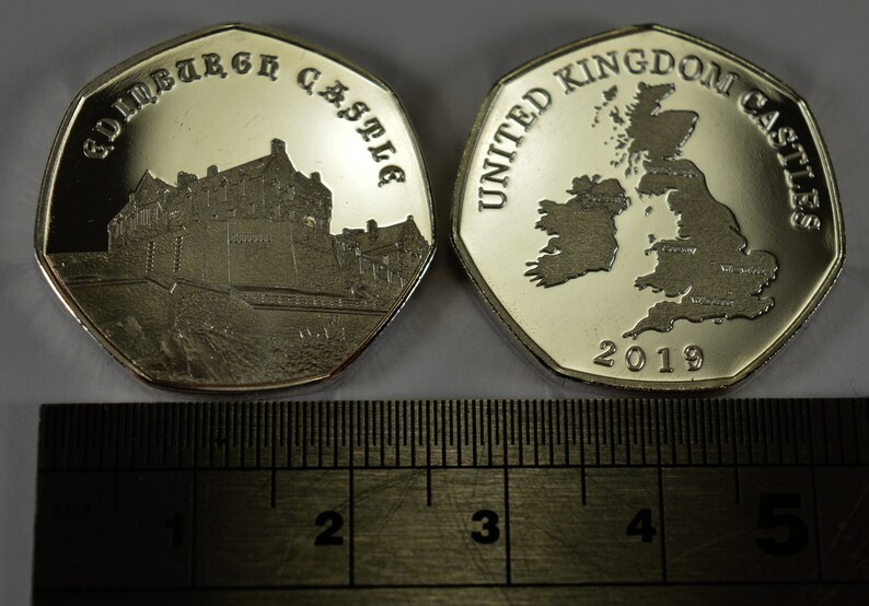 Edinburgh Castle Silver Commemorative Coin Albums/50p Etsy Canada