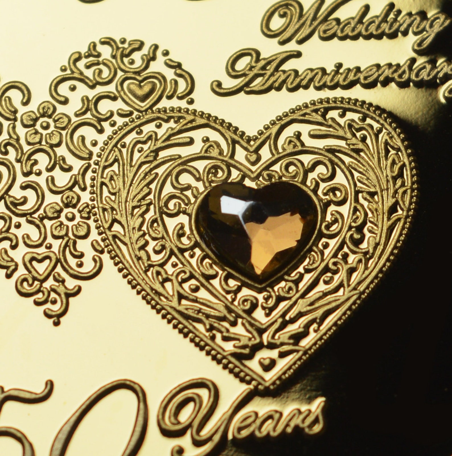 50th GOLDEN WEDDING ANNIVERSARY 24ct Gold Commemorative With | Etsy UK