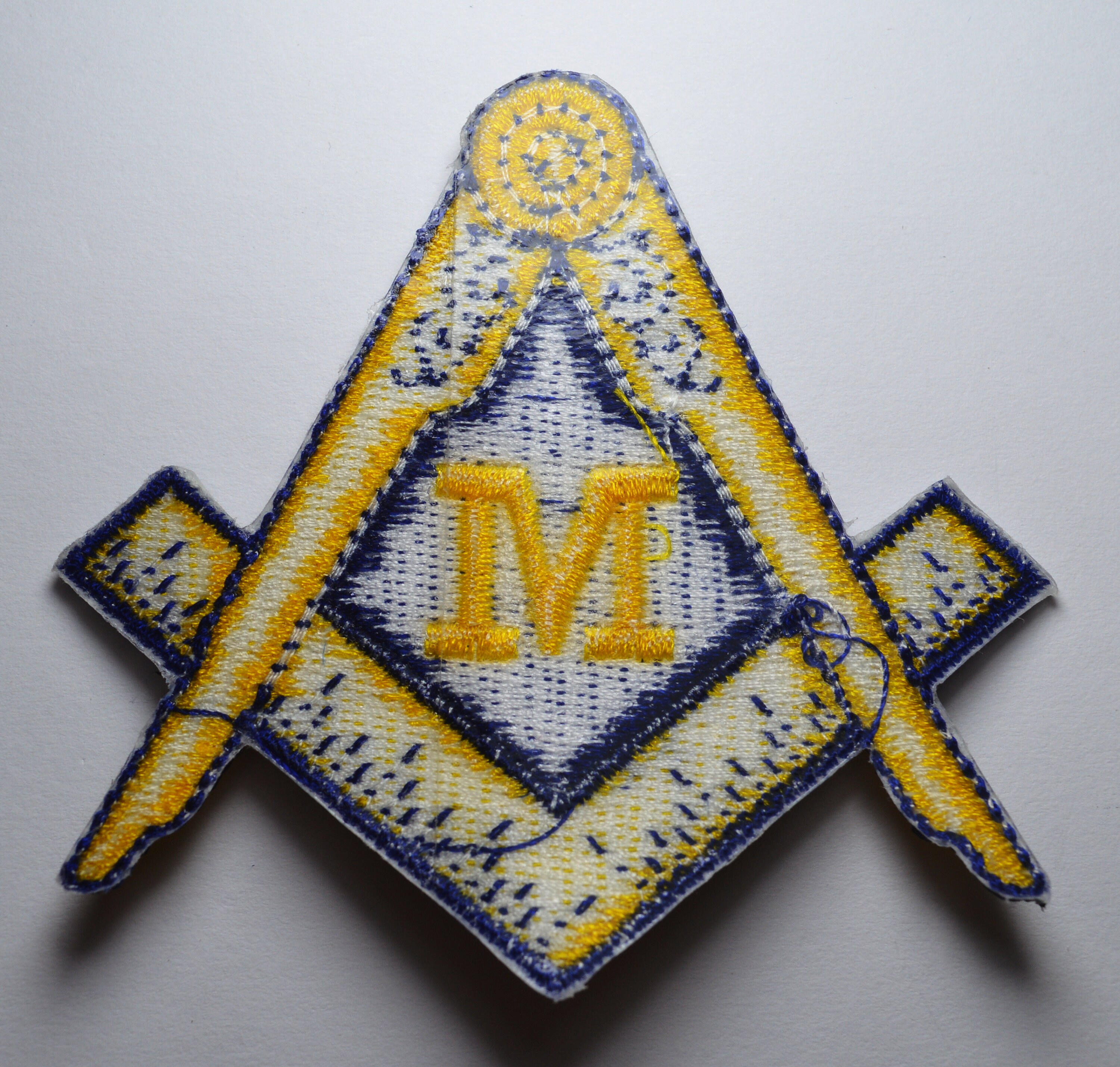Pair of Large MASONIC Sew/iron on Embroidered Patches. Square Etsy UK