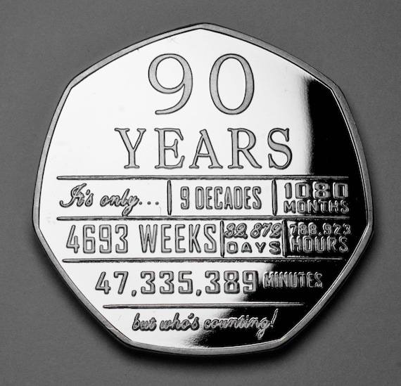 その他 90th Birthday Collection 90th Birthday (numbers) - Customisable Cross Stitch Chart