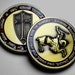 Masonic Knights Templar Antique Copper Commemorative Coin in Gift/presentation Case. Red Enamel
