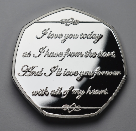 Medaglia 25° Anniversario Matrimonio In Argento .999 - Replica 'For Bravery In The Field' Con Nastro - Regalo Originale Per Nozze D'Argento