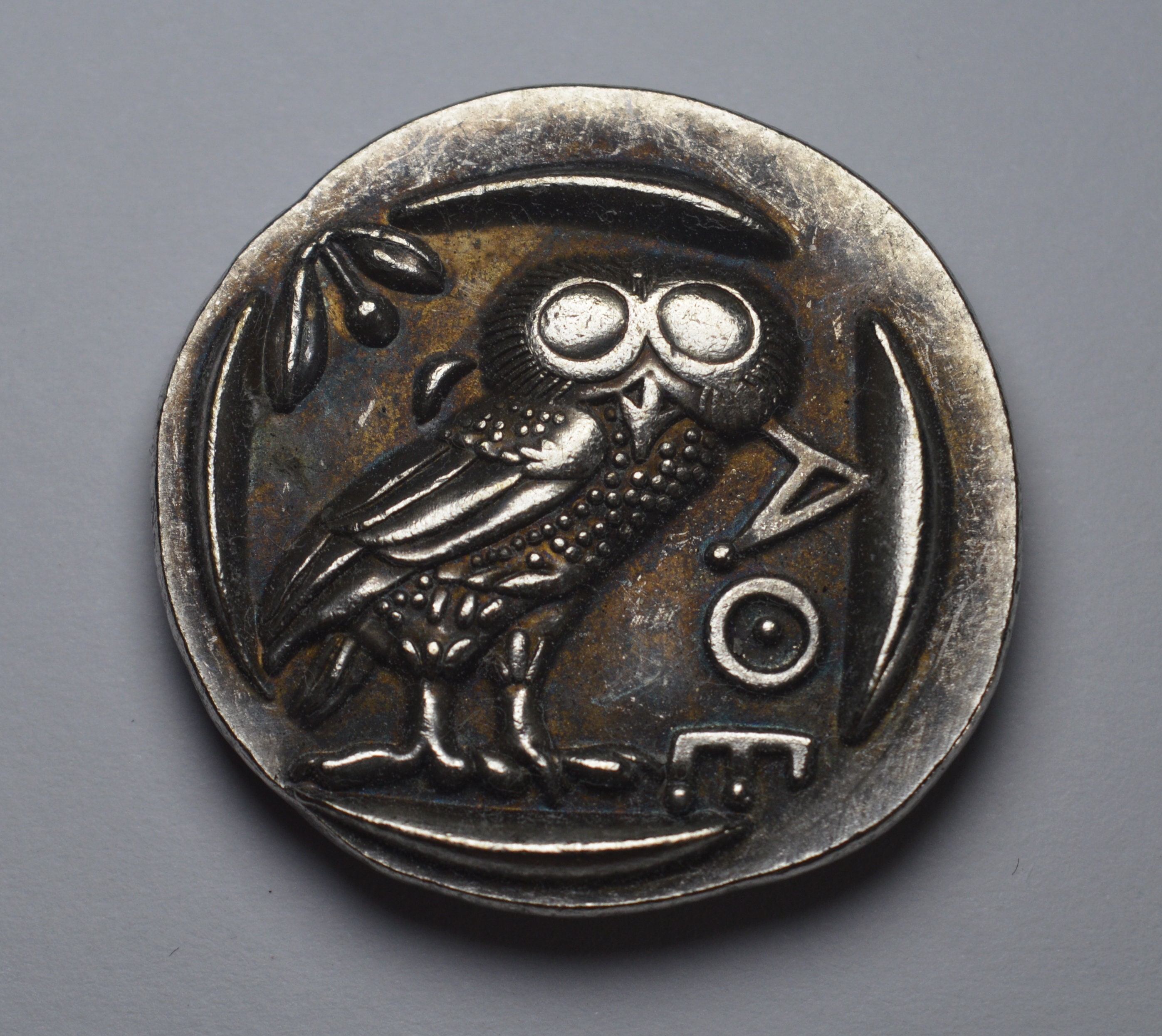 ATHENA+OWL + Greek~ ATHENS INGOT GOLD Plated collectable. Featured