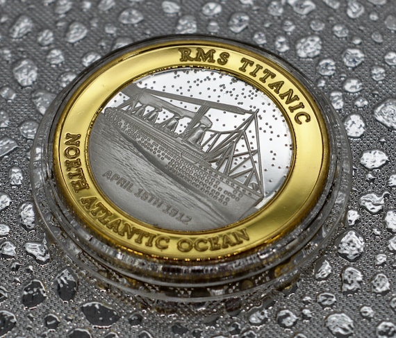 RMS Titanic 'dual Metal' Silver and 24ct Gold Commemorative Coin