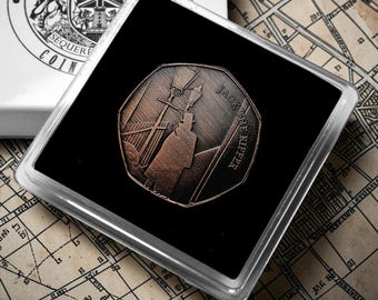 Brand New Jack the Ripper, Whitechapel Antique Bronze Commemorative Coin in Gift Case. For Albums/Collectors/Coin Hunt 50p. Unique Item.