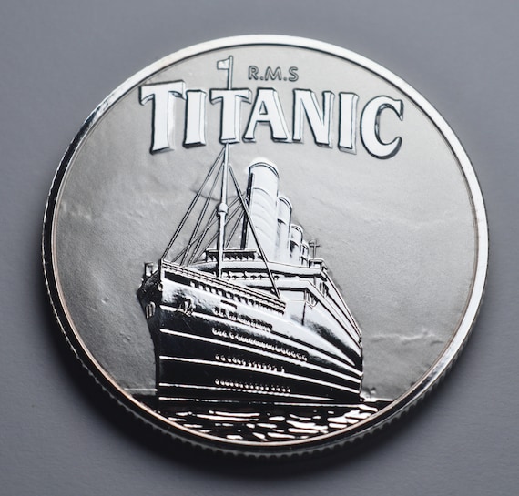TITANIC 86周年記念シルバー RMS TITANIC .999 Silver Commemorative in Capsule. Ocean Liner