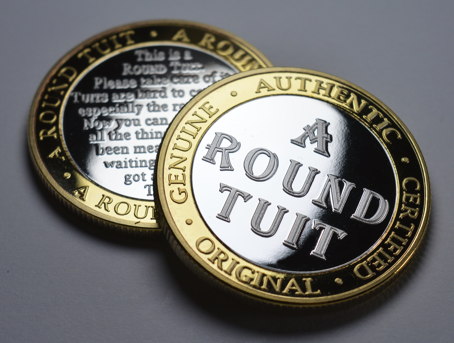 Extremely Rare 'A ROUND TUIT' Coin. Gift/present. Etsy