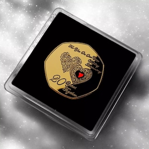 Para ti EN NUESTRO 20.º aniversario de bodas en China, oro de 24 quilates conmemorativo. Gema. Estuche de regalo. Regalo/presente/ficha para esposo/esposa/pareja por 20 años