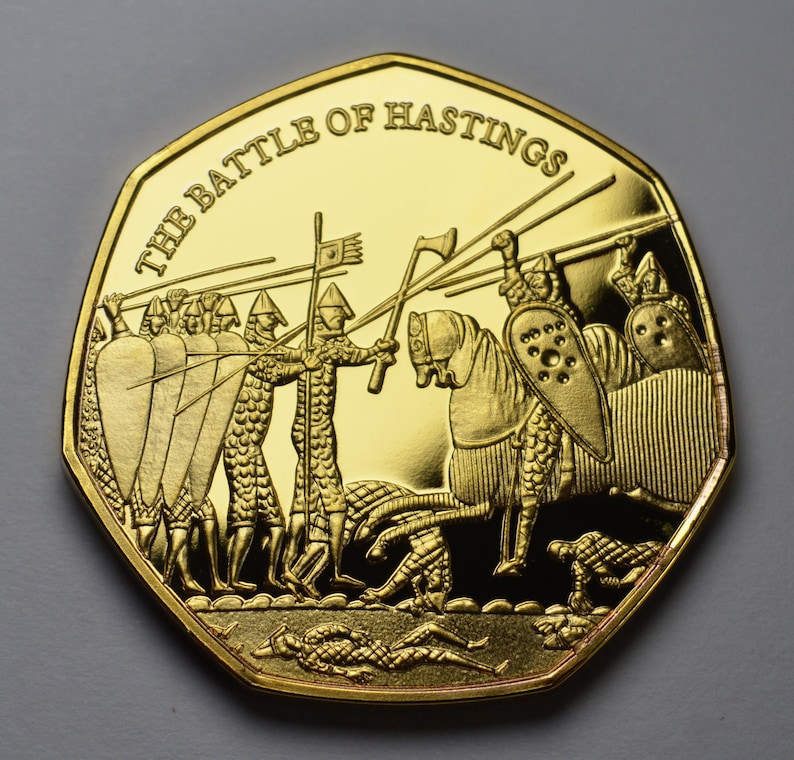 Pair of the Battle of Hastings Commemoratives in 50p Coin Etsy