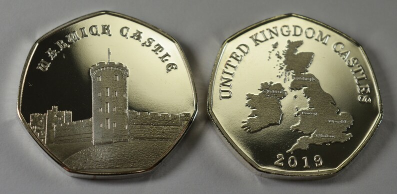 Warwick Castle Silver Commemorative Coin Albums50p Collectors NEW 2019 Series