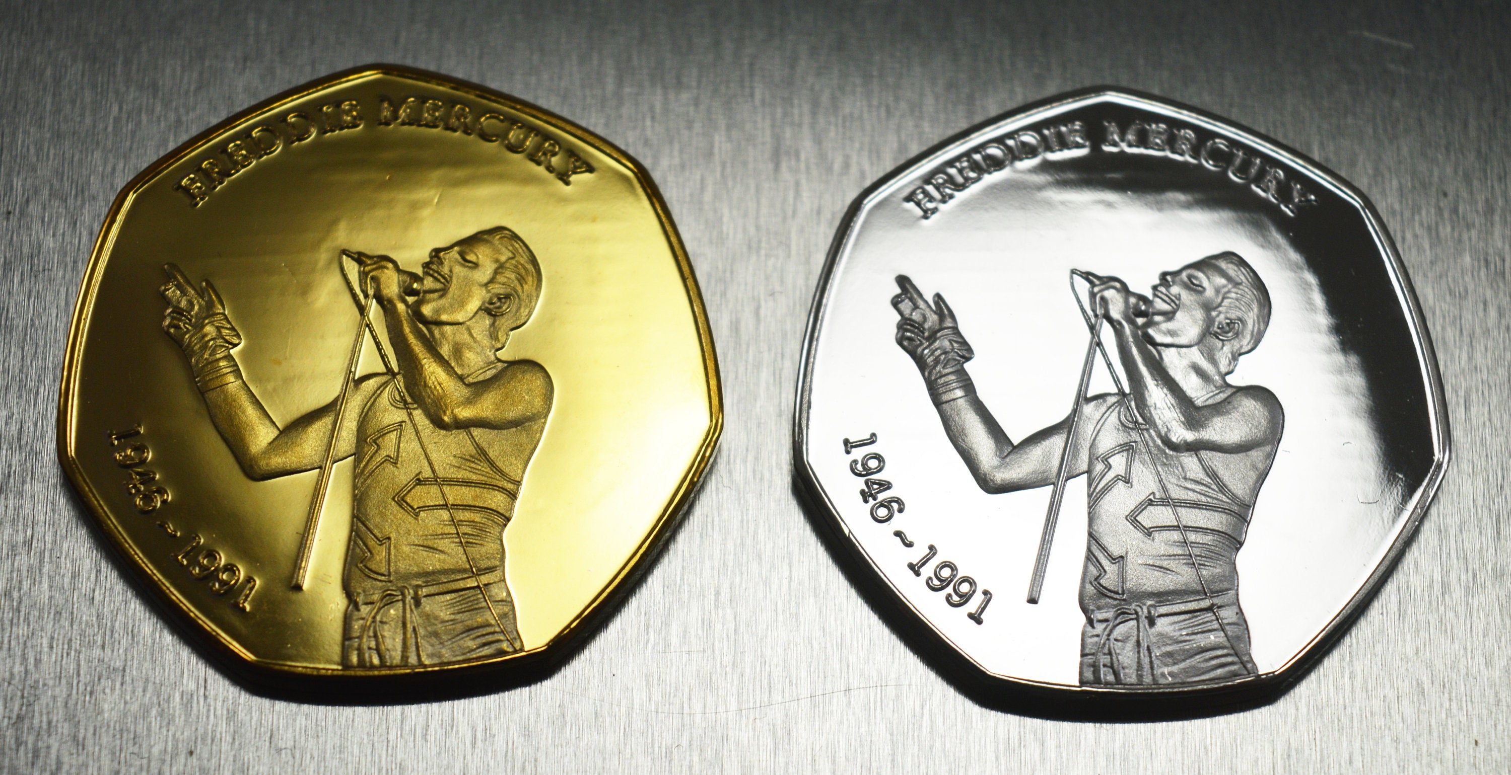 Pair JACK THE RIPPER Silver /& 24ct Gold Commemorative Coin Albums//50p Collectors