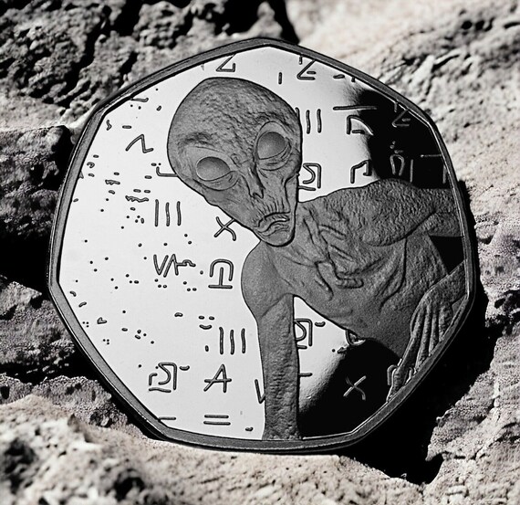 Extremely Rare .999 'TRITANIUM' Alien Coin/artefact in Gift Case