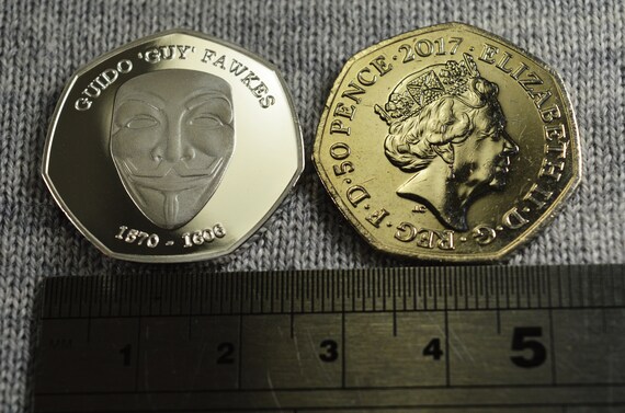 Guy Fawkes & the Gunpowder Conspirators 1605 Silver Commemorative
