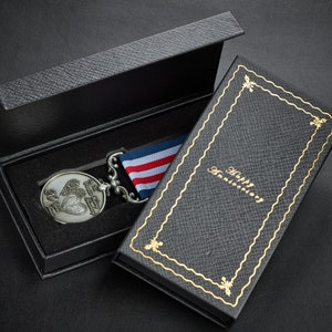 Our 20th (Porcelain) Wedding Anniversary Medal in Case. Loyal Service and Bravery in the Field. Gift/Present Husband/Wife 20 Years. Silver