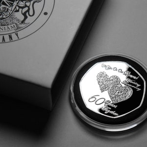 For You On Our 60th WEDDING ANNIVERSARY Commemorative in Gift Box. DIAMOND. Gift/Present Husband/Wife. 60 Years Together. Love/Marriage