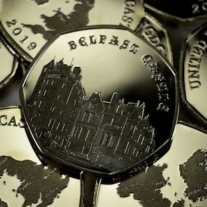 Belfast Castle Silver Commemorative Coin Albums/50p Collectors NEW 2019 Series