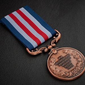 Our 15th Crystal Wedding Anniversary Medal - Long/Distinguished Service and Bravery in the Field. Gift/Present Husband/Wife 15 Years. Bronze
